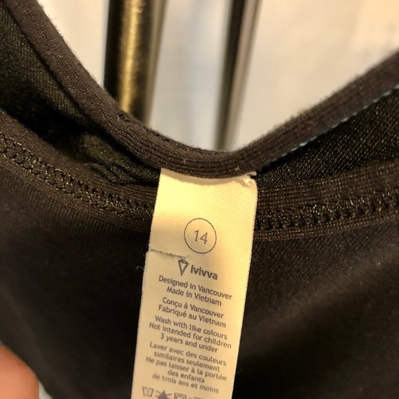 Ivivva by Lululemon black tank top - Picture 2 of 3